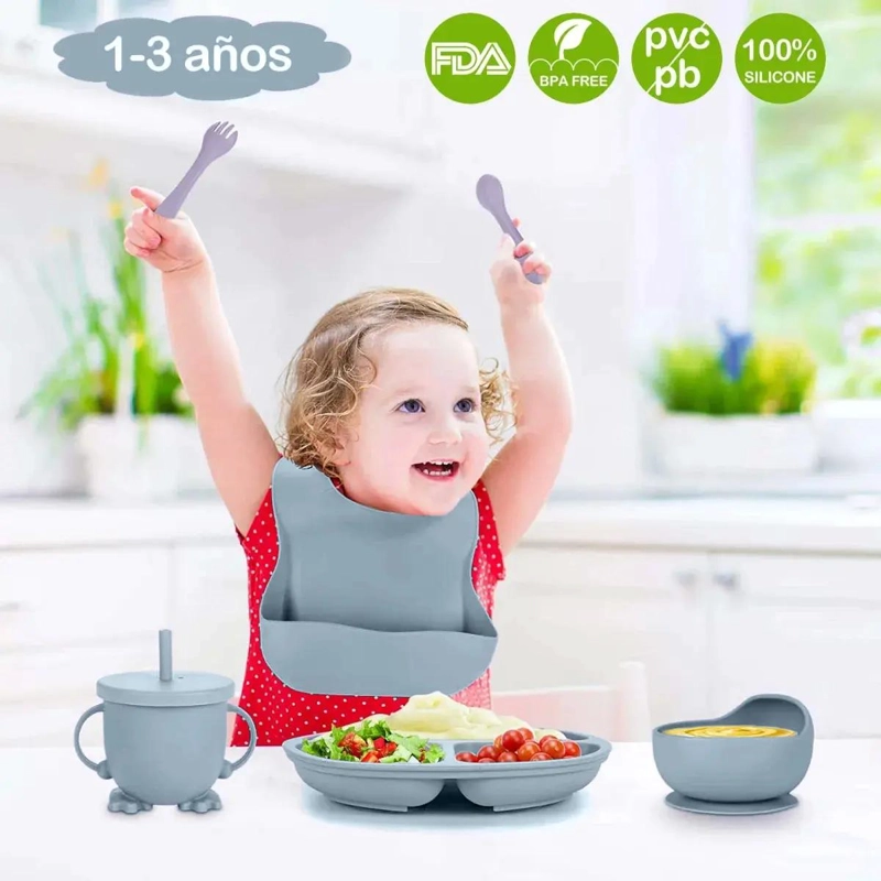 JUEGO DE CUBIERTOS DE SILICONA ANTIDESLIZANTE 8 PIEZAS - 2