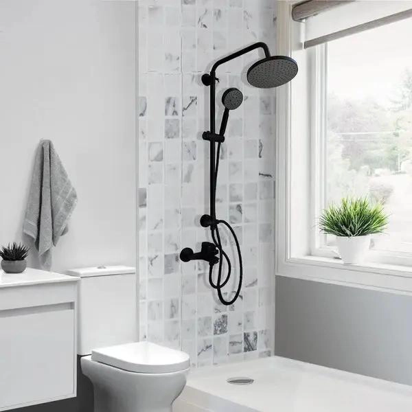COLUMNA DUCHA VENTI NEGRO MATE - 5