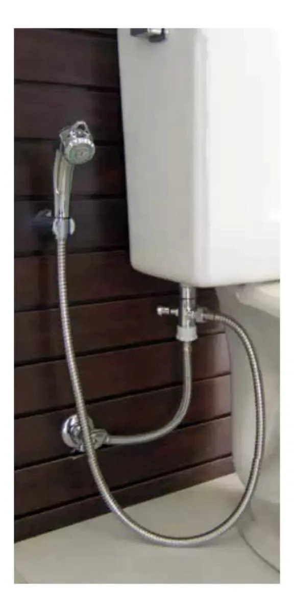 DUCHA BIDET CROMADA ACERO INOXIDABLE CON KIT - 4