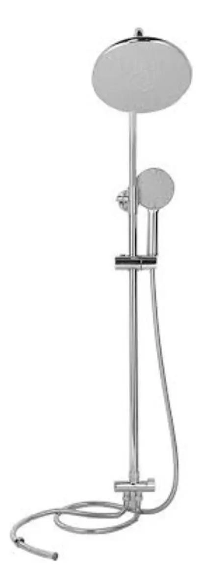 COLUMNA DE DUCHA CROMADA CON DUCHA DE MANO - 2