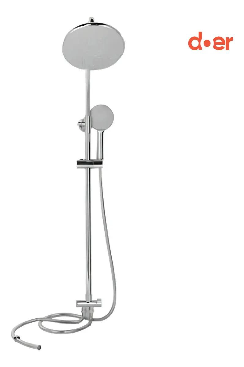 COLUMNA DE DUCHA CROMADA CON DUCHA DE MANO - 3