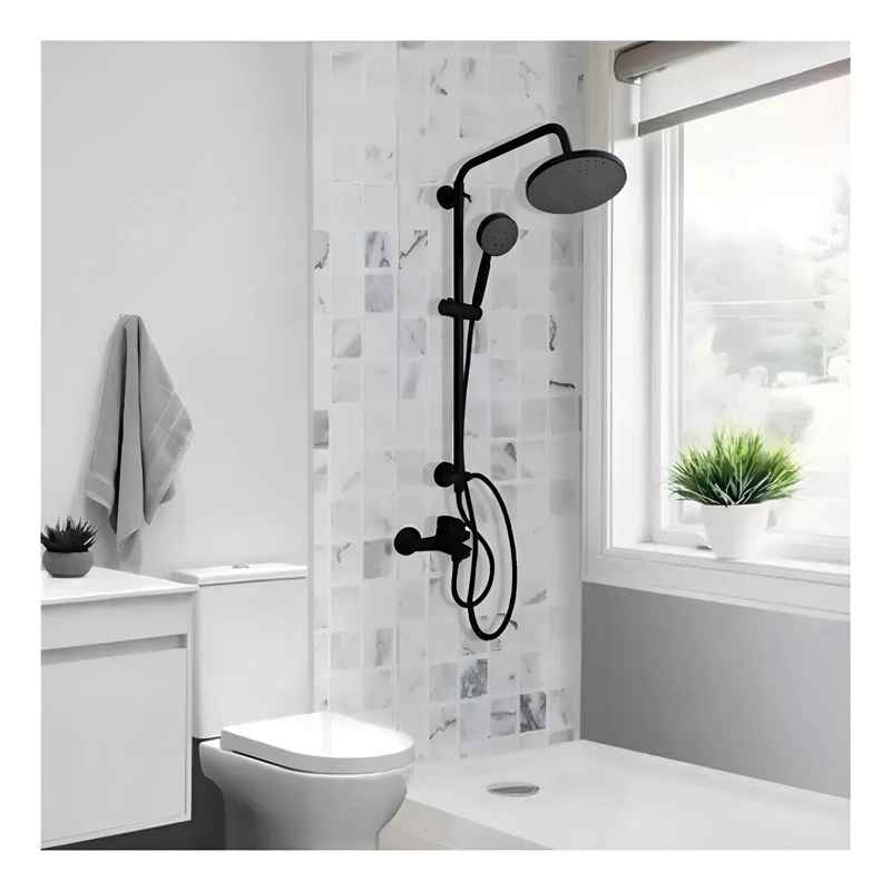 COLUMNA DUCHA VENTI NEGRO MATE - 4