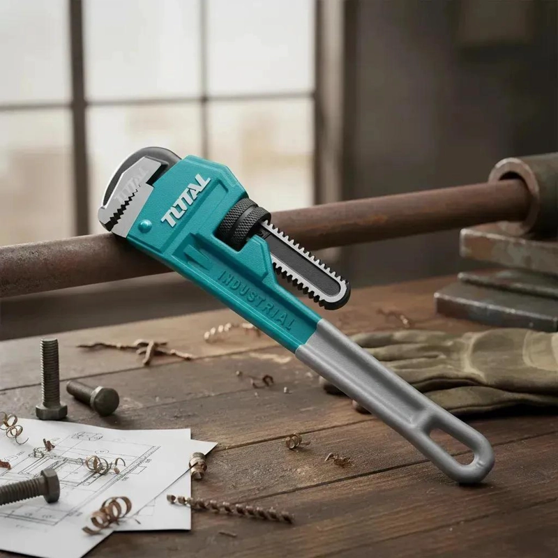 LLAVE INGLESA AJUSTABLE 14 PULGADAS CON MANGO ANTIDESLIZ - 4