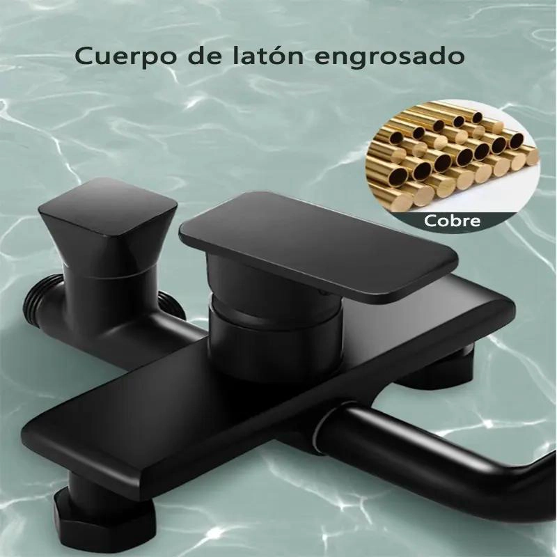 COLUMNA DUCHA NEGRA MATE 4 FUNCIONES - 4