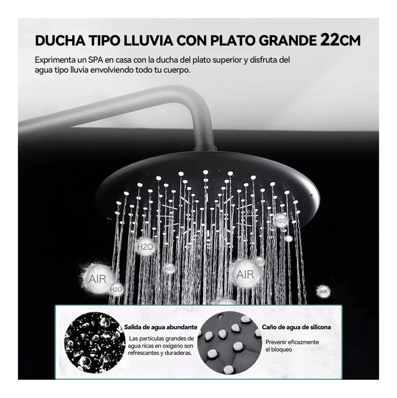 COLUMNA DE DUCHA MODERNA 3 FUNCIONES CON JABON - 3