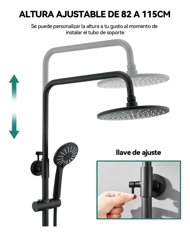 COLUMNA DE DUCHA MODERNA 3 FUNCIONES CON JABON - 5
