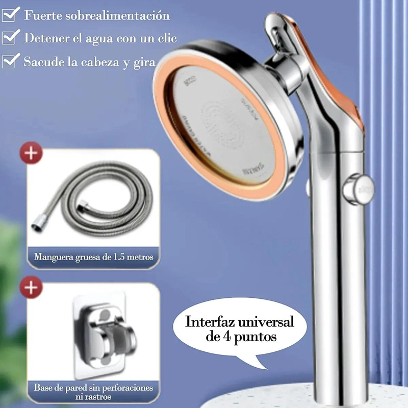 REGADERA ALTA PRESION ACERO INOXIDABLE AJUSTABLE - 3