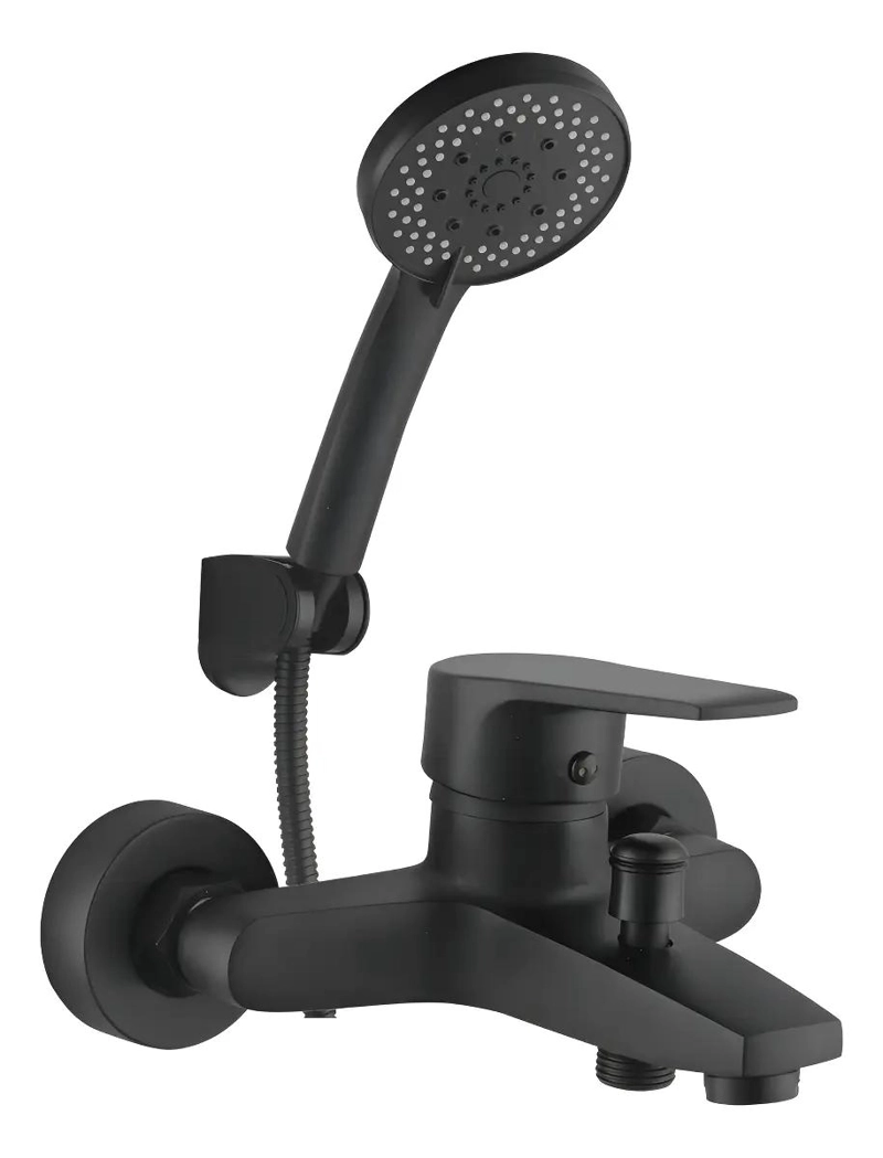 LLAVE MONOMANDO PARA TINA Y DUCHA COLOR NEGRO MATE - 1