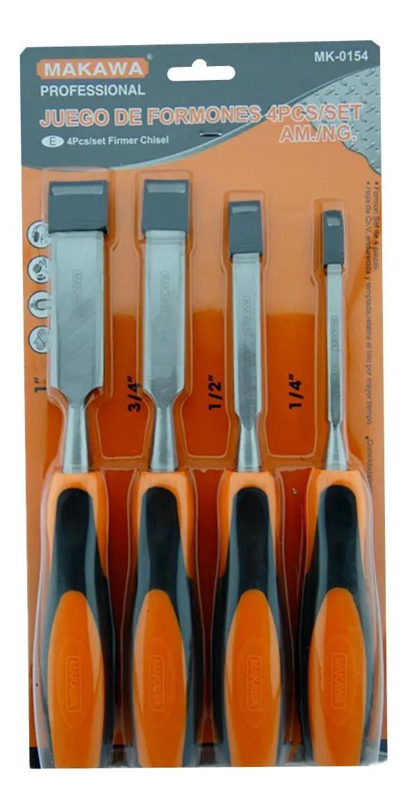 SET 4 FORMONES PLANOS PARA MADERA - 1