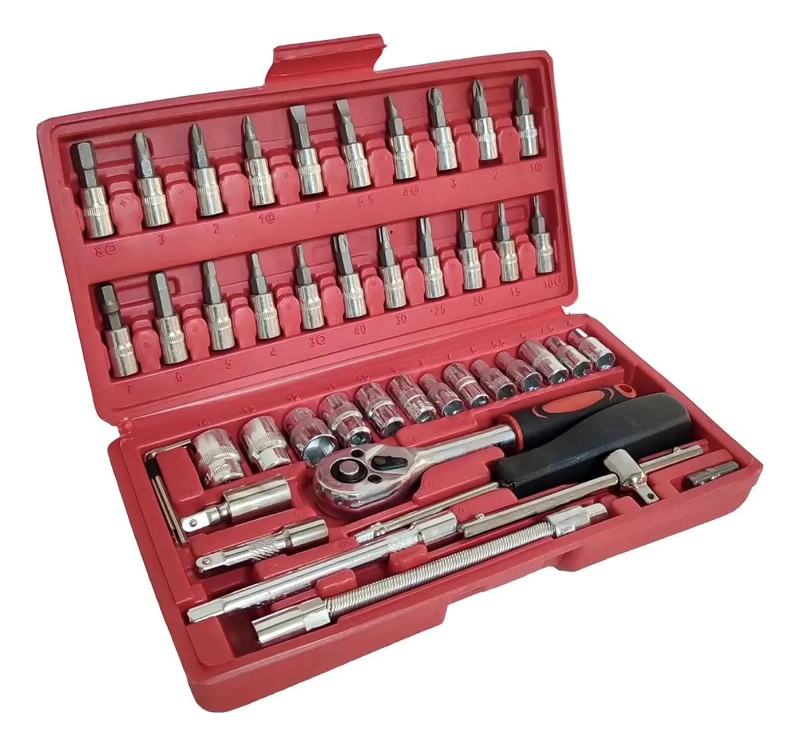 JUEGO DE HERRAMIENTAS 46 PIEZAS CON ESTUCHE - 6