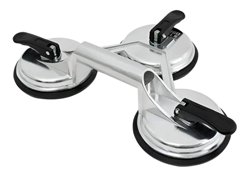 VENTOSA TRIPLE DE ALUMINIO PARA VIDRIO 150 KG - 1