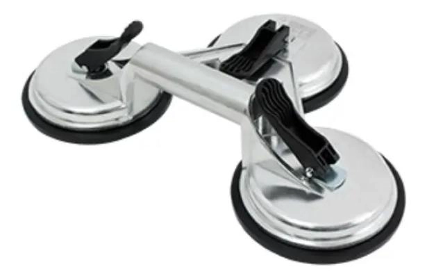 VENTOSA TRIPLE DE ALUMINIO PARA VIDRIO 150 KG - 2