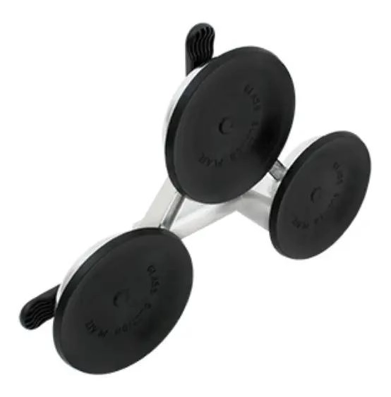 VENTOSA TRIPLE DE ALUMINIO PARA VIDRIO 150 KG - 4