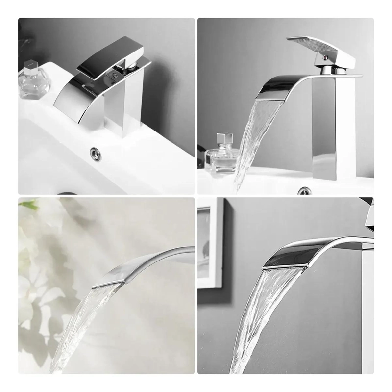 LLAVE MONOMANDO PARA LAVAMANOS CASCADA - 4