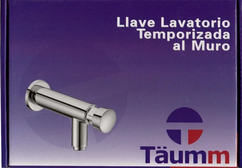 LLAVE LAVATORIO TEMPORIZADA DE PARED - 4