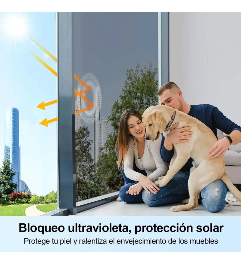 LAMINA ESPEJADA PARA VENTANAS 70 CM X 10 M - 2