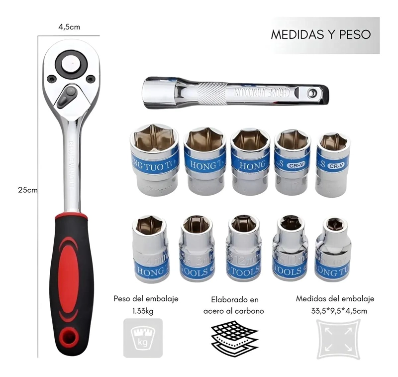 SET DE DADOS CHICHARRA 12 PIEZAS 1/2 - 4