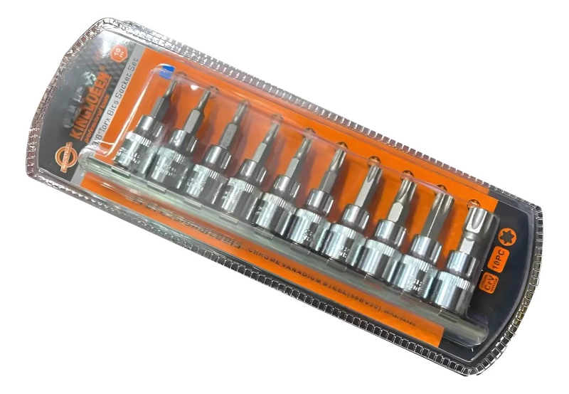 SET DE 10 DADOS PUNTA TORX 3/8 - 1