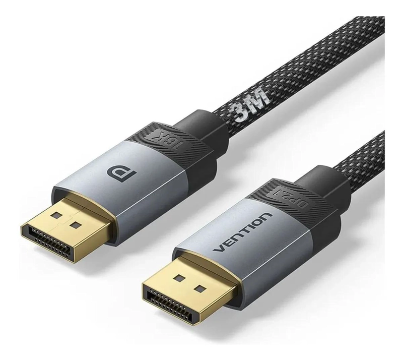 GENÉRICO CABLE DISPLAYPORT 2.1 TRENZADO 3M 16K 60HZ 8K 240HZ