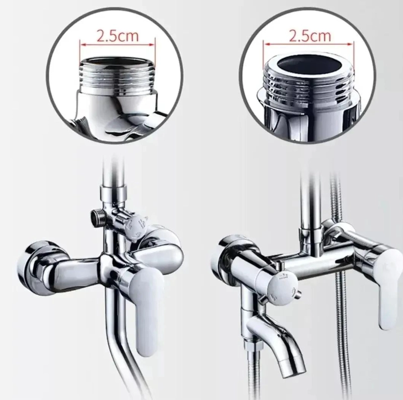 EXTENSION CROMADA PARA COLUMNA DE DUCHA 30 CM - 5