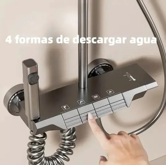 DUCHA COLUMNA ACERO INOXIDABLE 4 FUNCIONES DIGITAL - 4