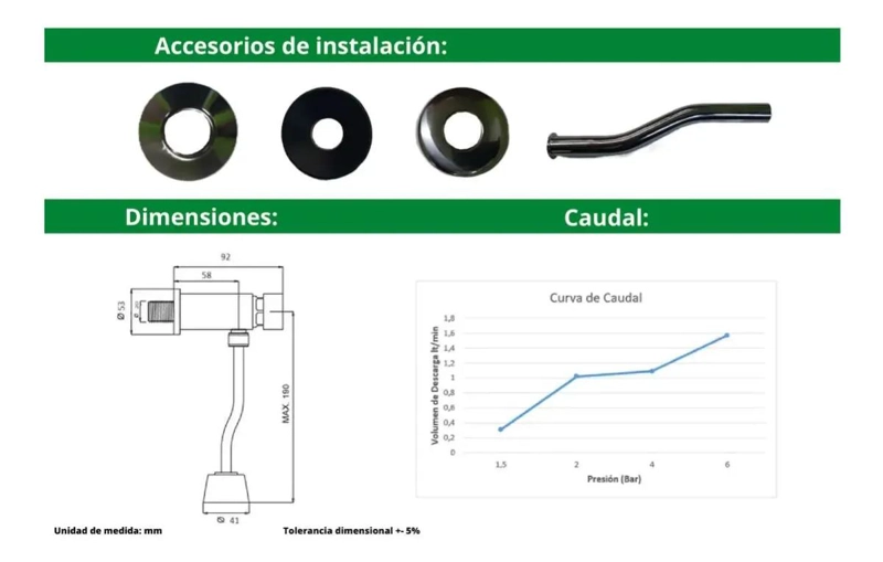 LLAVE TEMPORIZADA PARA URINARIO - 2