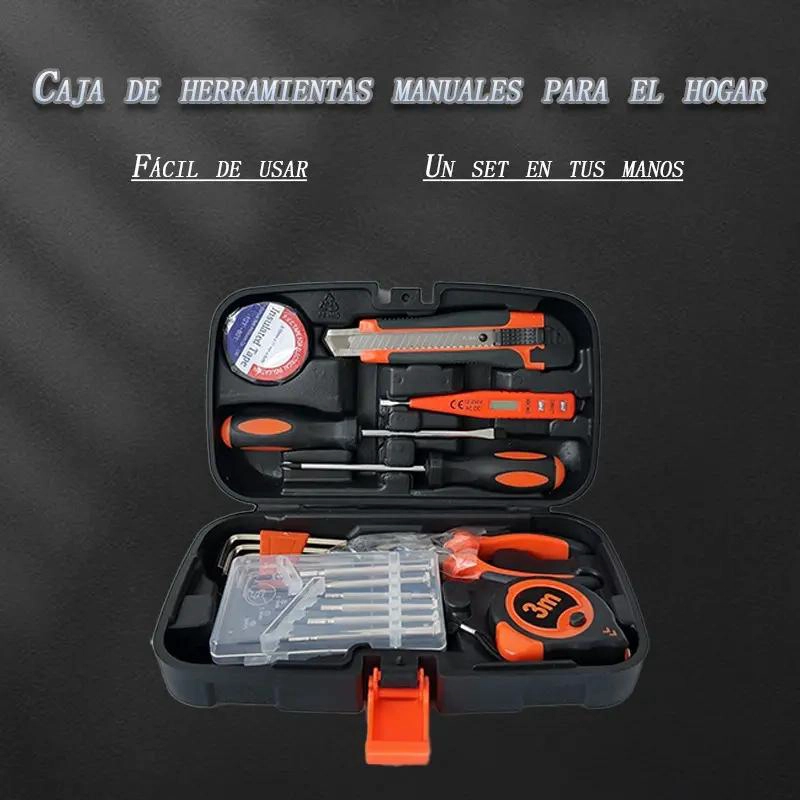 SET DE HERRAMIENTAS MANUALES 22 PIEZAS PORTATIL - 4