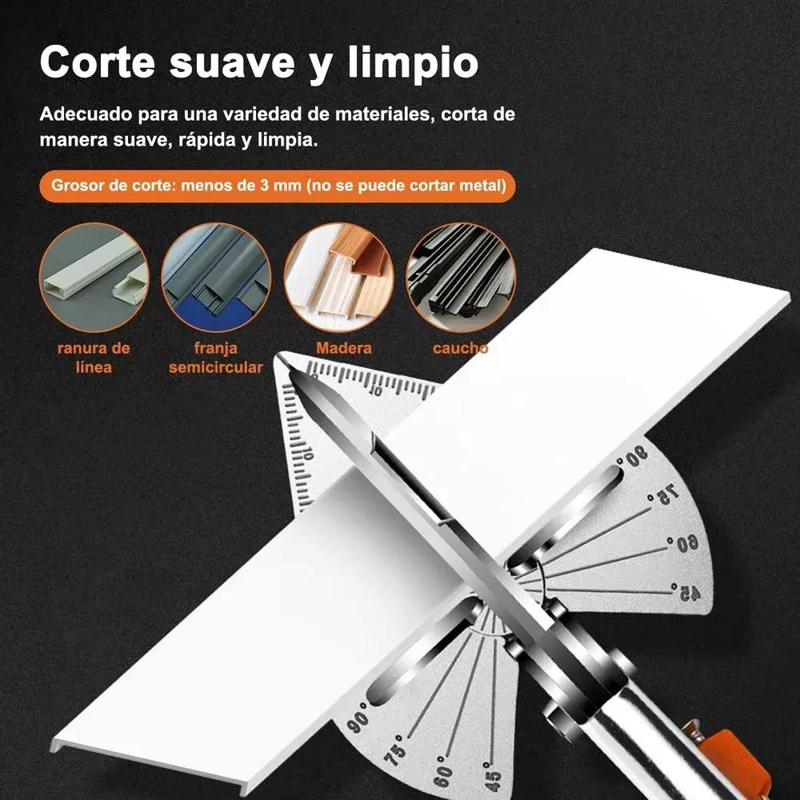 TIJERA INGLETE AJUSTABLE MULTIANGULO 45-135° - 2