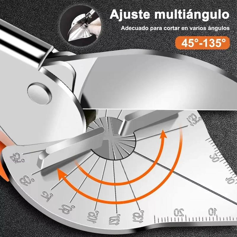 TIJERA INGLETE AJUSTABLE MULTIANGULO 45-135° - 3