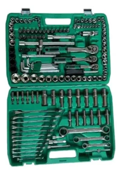 SET DE DADOS Y CHICHARRA 151 PIEZAS VERDE MUSGO - 3