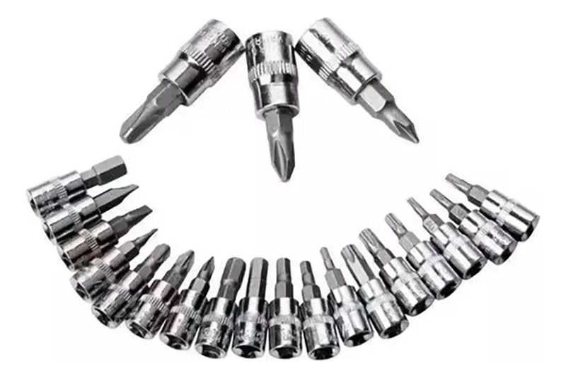 SET DE HERRAMIENTAS CON DADOS 46 PIEZAS ACERO - 4