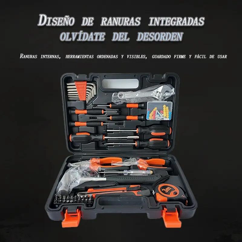 SET DE HERRAMIENTAS MANUALES 43 PIEZAS PORTATIL - 5