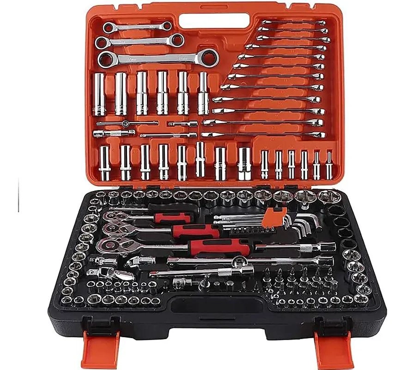 SET DE DADOS Y HERRAMIENTAS CON 150 PIEZAS - 1