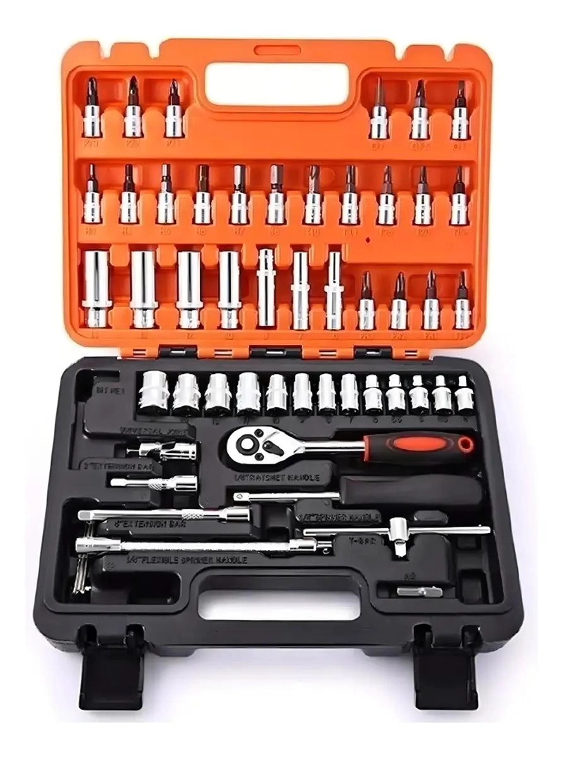 SET DE DADOS Y HERRAMIENTAS 53 PIEZAS - 1