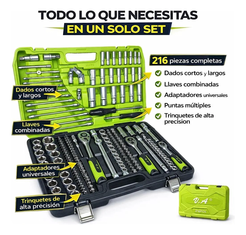 SET DE DADOS EN TRES MEDIDAS 216 PIEZAS - 4