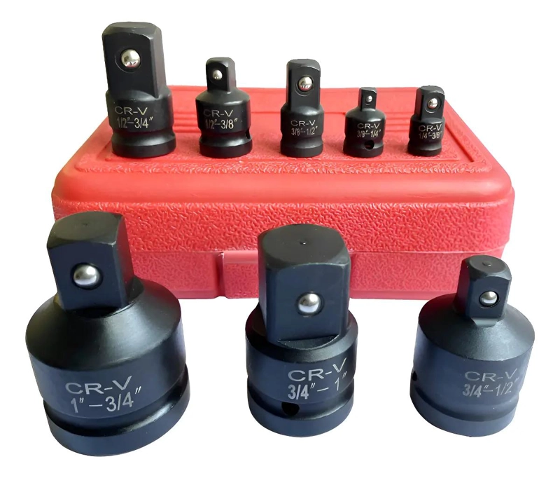 CAJA CON 8 DADOS ADAPTADORES CUADRANTE 3/4 PULG - 2