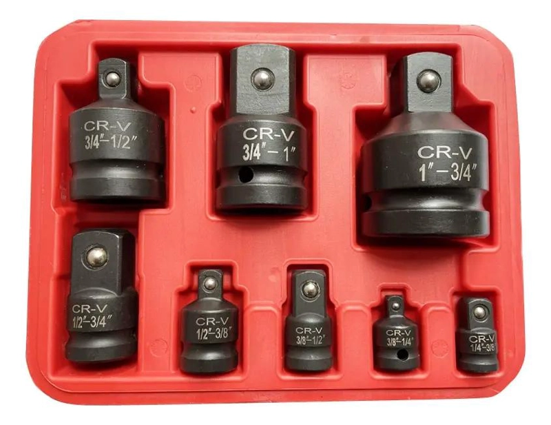 CAJA CON 8 DADOS ADAPTADORES CUADRANTE 3/4 PULG - 3