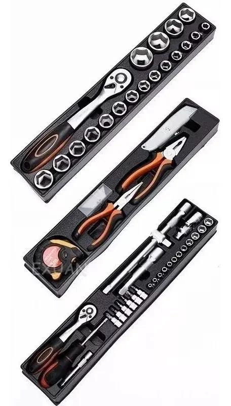 SET DE HERRAMIENTAS 85 PIEZAS CAJA PLEGABLE 5 NIVELES - 2