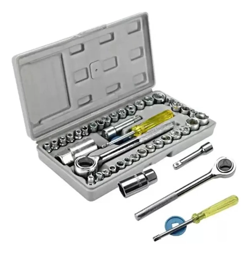 SET DE DADOS Y HERRAMIENTAS CON 40 PIEZAS - 3