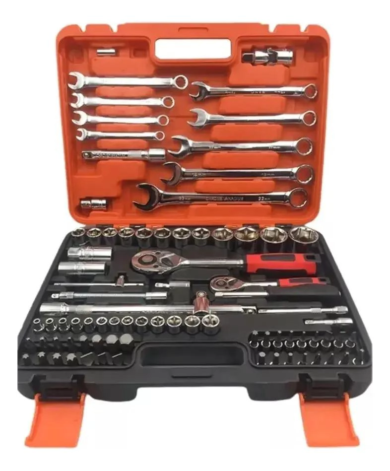 SET DE DADOS Y HERRAMIENTAS CON 82 PIEZAS - 1