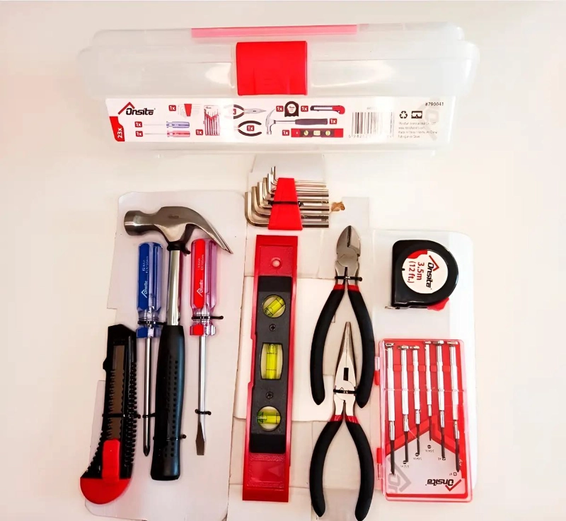 SET DE 23 HERRAMIENTAS CON CAJA PLASTICA - 1