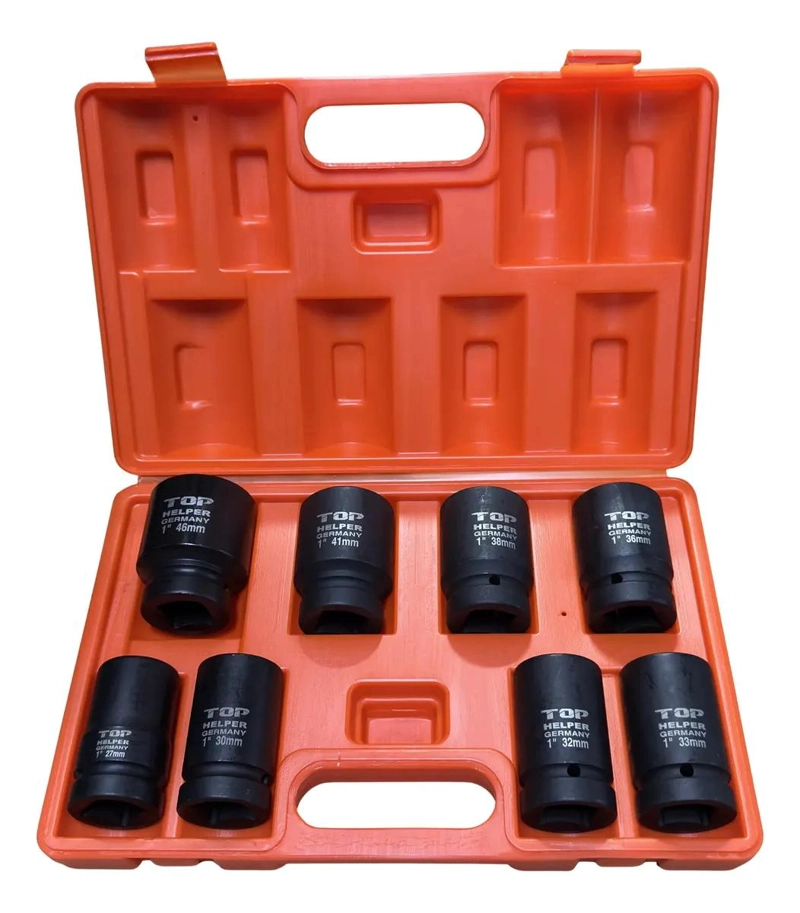 JUEGO DE DADOS DE IMPACTO DE 1 PULGADA 8 PIEZAS - 1