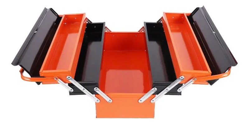 CAJA METALICA DESPLEGABLE CON KIT COMPLETO DE HERRAMIENTA - 3