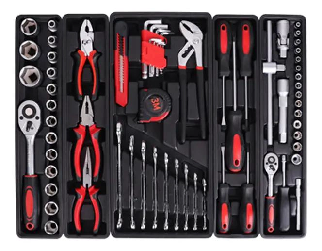 CAJA METALICA DESPLEGABLE CON KIT COMPLETO DE HERRAMIENTA - 4