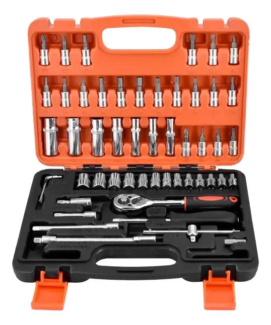 SET DE DADOS Y HERRAMIENTAS 1/4 PULG 53 PIEZAS - 1