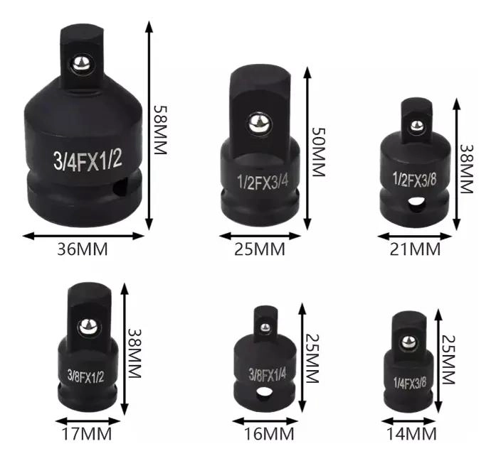 CAJA CON 6 DADOS ADAPTADORES DE CUADRANTE - 3