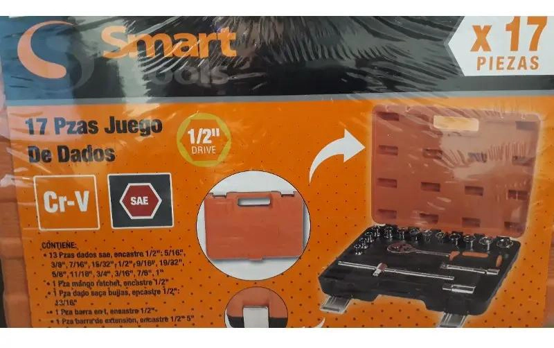 JUEGO DE DADOS 1/2 PULGADAS 17 PIEZAS - 1
