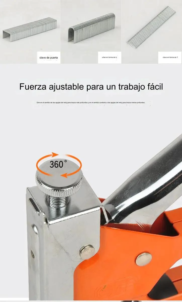 ENGRAPADORA MANUAL PARA TAPICERIA CON GRAPAS - 10