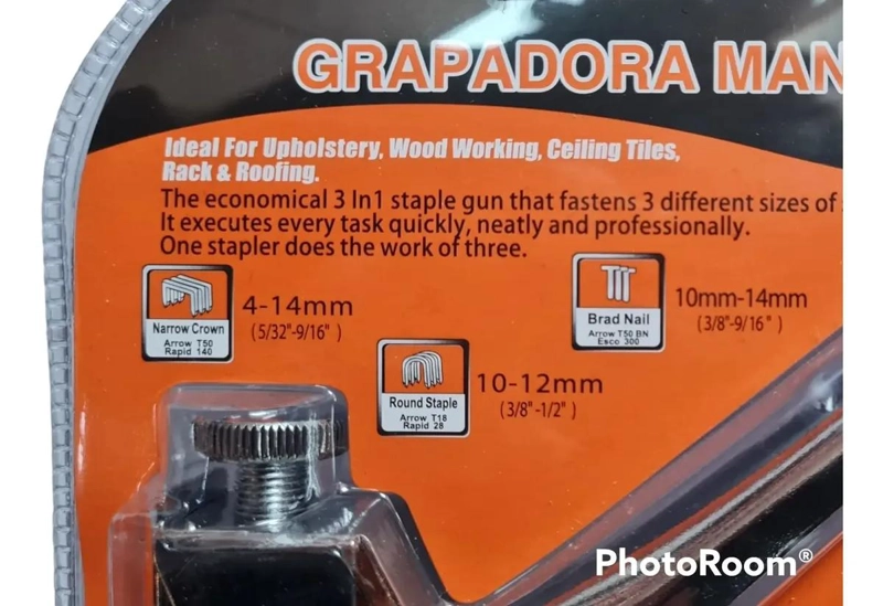 GRAPADORA DE ACERO PARA TAPICERIA Y ALFOMBRADO - 3