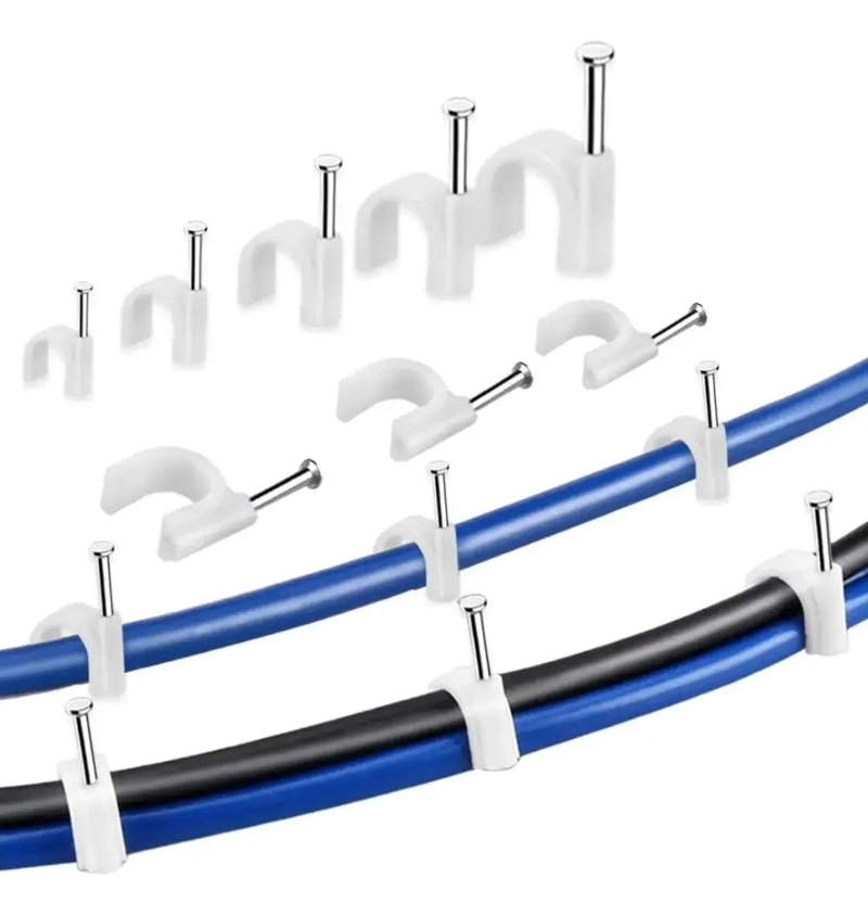 GRAPA PARA CABLE PVC 12MM BLANCA - 5